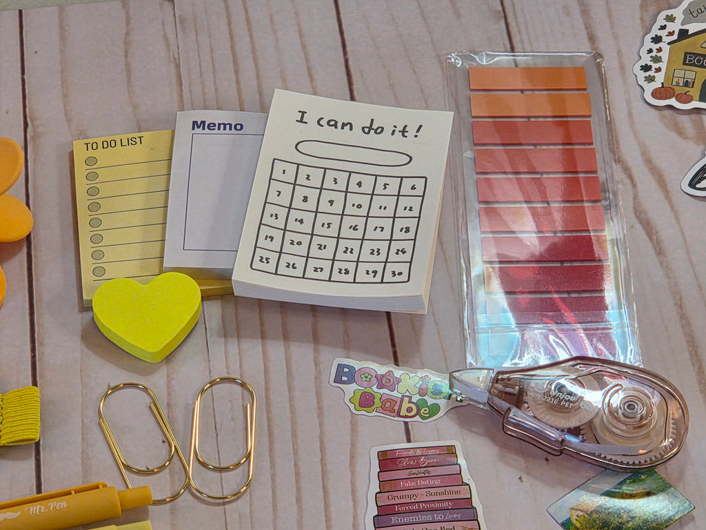 15 Piece Mystery Bundle, Bookish Surprise Box, Reader Gift, Self-Care Bundle, Stationary Items