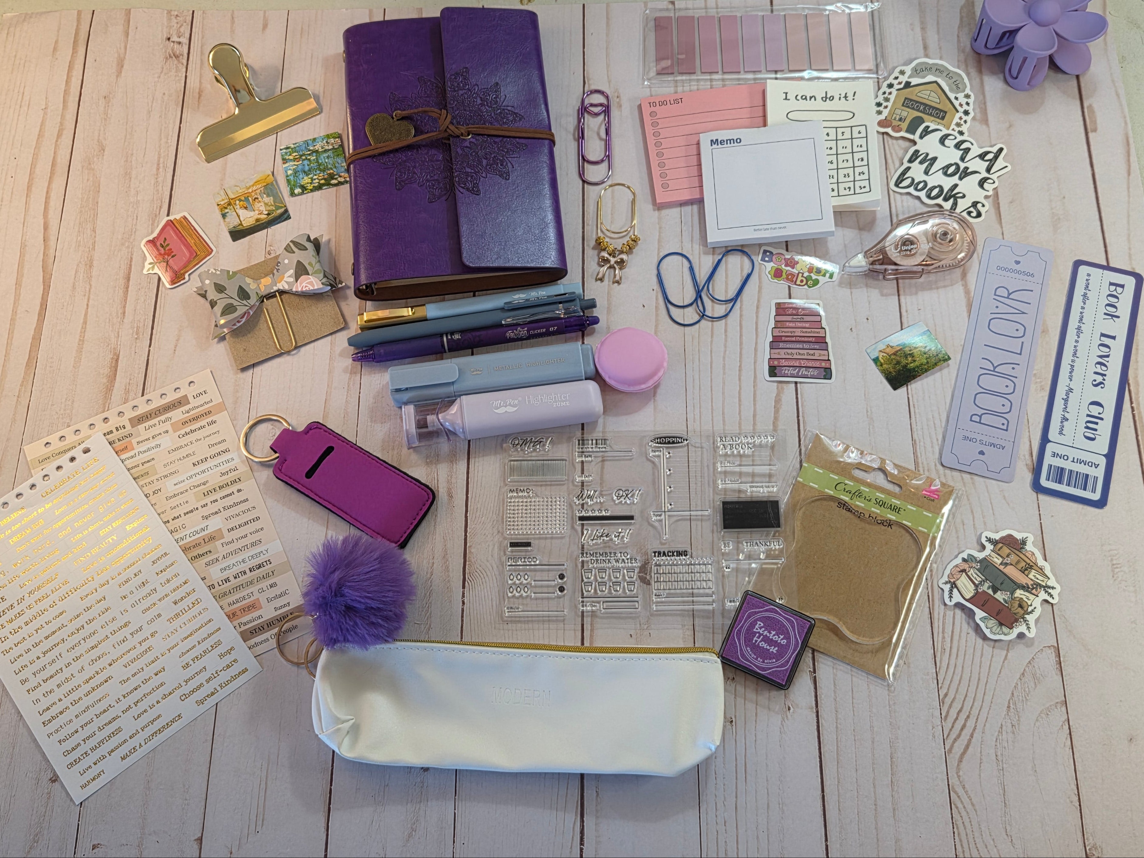 15 Piece Mystery Bundle, Bookish Surprise Box, Reader Gift, Self-Care Bundle, Stationary Items