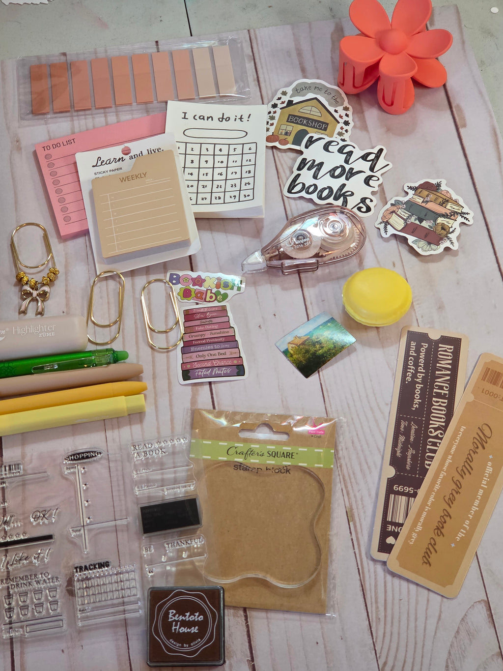 15 Piece Mystery Bundle, Bookish Surprise Box, Reader Gift, Self-Care Bundle, Stationary Items